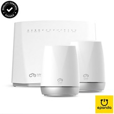 NetComm NF20MESH + 2xNS-02 CloudMesh WiFi 6 VoIP VDSL2 NBN Modem Router, 1Y-Wty picture