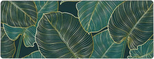 Botanical Flowers Large Gaming Mouse Pad, Long Extended Full Floral Mouse Mat De picture