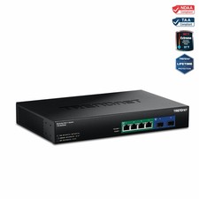 TRENDnet 6-Port 2.5G GaN Power PoE++ Switch with 10G SFP+ Ports [240W], picture