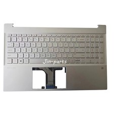 Silver For HP 15-EG 15-EH Palmrest W/Backlit Keyboard Touchpad M08912-001 US picture