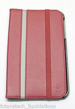 BELKIN CINEMA STRIPE FOLIO CASE SAMSUNG GALAXY TAB 3 8-INCH (RED) - F7P137TTC00 picture