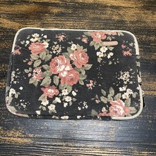 Kayond Floral Laptop Sleeve Waterproof Blue Roses Shabby Chic Computer picture
