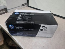 PACK OF 2 HP LaserJet 12A Black Toner (Q2612D) SEALED picture