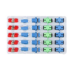 Fiber Optic Couplers Kit for Cables Adapter, 5 Styles with 50pcs Fiber Optic picture
