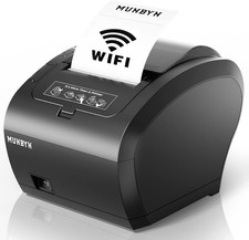 MUNBYN WiFi Receipt Printer P047 with USB Port, 80mm WiFi POS Printer picture