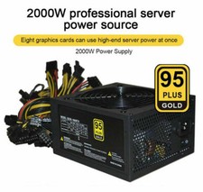 2000W Mining Power Supply 8 GPU PSU 160-260V ATX ETH Rig Ethereum Miner 2025 NEW picture