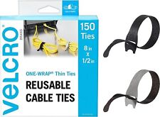 150 Ties Cable Cord Wraps Reusable Straps 8
