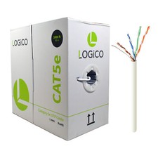CAT5e 1000FT UTP Cable Solid Network Ethernet LAN Bulk Wire RJ45 White picture
