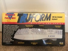 Vintage Keyboard Adesso Truform AEK606 106 ADB Port Sealed Macintosh & Power mac picture
