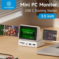 Hagibis Mini Monitor USB-C Docking Station 3.5'' IPS Screen For Windows picture