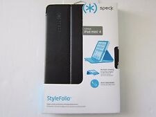 New Speck Products StyleFolio Case & Stand for iPad Mini 4 Black/Slate Grey New  picture