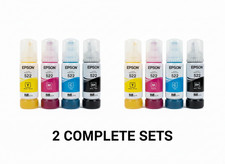 2 SETS: Epson T522 4 Pack CMYK Ink Bottle Kit SEALED AUTHENTIC (2029 Expiration) picture