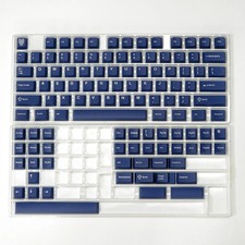 114 Keys Dark Blue Double Shot PBT Keycaps Custom Keyboard Keycaps Cherry Profil picture
