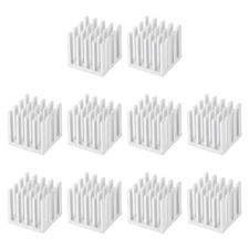 15x15x15mm Aluminum Heatsink Radiator for MOS IC Chip Silver Tone 10 Pcs picture
