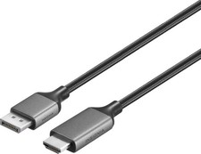 Insignia- 10 ft. DisplayPort to HDMI Cable - Black picture
