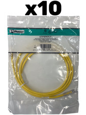 LOT x10 Panduit UTPSP6YLY 6ft Yellow Cat 6 Class E Patch Cable Ethernet RJ-45 CM picture