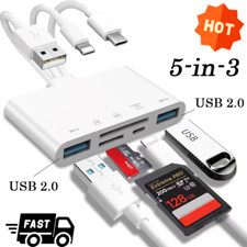 1pc Memory Card Reader 5 in 1 USB OTG Adapter SD Card Reader For iPhone/iPad picture