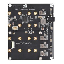 Waveshare PCIe To 4-Ch M.2 Adapter Board for Raspberry Pi 5 for 4-ch NVMe Solid picture