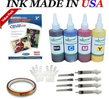 Sublimation Heat Transfer Paper + 400ML Dye Sublimation Refill ink for transfer picture