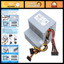 255W Power Supply Replacement for Dell Optiplex 580 760 780 960 980 DT PSU AC Ad picture