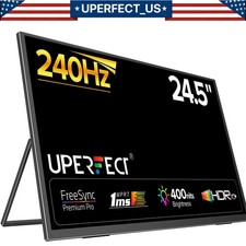 UPERFECT 240Hz Game screen Portable Monitor, Upgraded 24.5