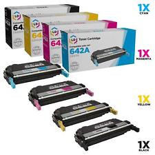 LD 4 Pack Reman Replacement Toner HP LaserJet CP4005: CB400A CB401A CB403A CB402 picture