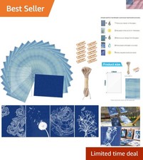 30 Pcs Cyanotype Sun Print Paper Kit A5 - High Sensitivity for Nature Crafts picture