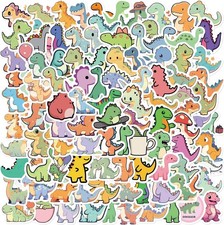 100PCS Cute Dinosaur Small Stickers, Funny Cartoon Animal Aesthetic  picture