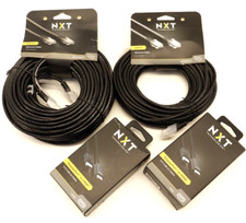 2x NXT TECHNOLOGIES CAT6 100ft/50ft Ethernet Cable & 2xDisplay Port to HDMI 6Ft picture