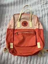 FJALLRAVEN Kanken Art Backpack Water Repellent Poppy Fields Pink Orange Bag picture