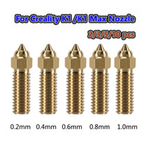 Brass Nozzle For Creality K1/ K1 MAX Nozzle Brass 3D Printer Parts 2/3/5/10 PCS picture