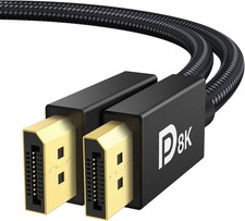 8K DisplayPort Cable 1.4, VESA Certified DP Cable 6.6ft (8K@60Hz, 4K@240H picture