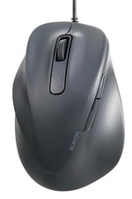 ELECOM Left Hand Wired USB Ergonomic Shape Mouse  Silent Click  2000DPI  5 picture