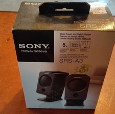 Sony SRS-A3 2.0 Channel Wired Portable Speaker System, Volume Control, Black picture