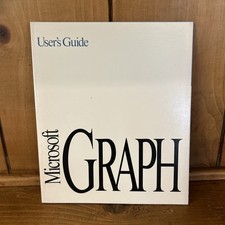 Vintage 1991 Microsoft Graph User's Guide Windows or Mac Version 3.0 Retro 90s picture