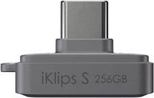 ADAM elements iKlips S USB-C Nano Touch 256GB Fingerprint Encrypted External SSD picture
