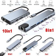 USB C Hub Docking Station with HDMI USB 3.0 USB 2.0 2xUSB-C for MacBook Pro Air picture