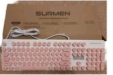 Surmen V300 Wired GAMING Keyboard - PINK NEW picture