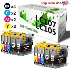 10PK LC107 LC105 Ink Cartridge for MFC-J4310DW MFC-J4410DW Printer (4B2C2M2Y) picture