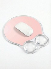 Ergonomic Gel Mouse Pad Wrist Rest Support NonSlip PU Base Pink AMP02 Set picture