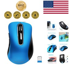 Elegant 2.4GHz Wireless Mouse 1400 DPI with 5 Buttons - Mobile Optical in Blue picture