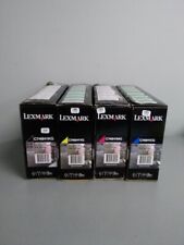 Lexmark C746H1KG.C748H1CG. C748H1MG. C748H1YG Toner Cartridge Set OEM by Lexmark picture