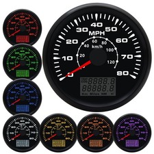Geloo 85MM GPS Speedometer Gauge Boat MPH Speedometer Waterproof 0-80MPH 0-12... picture