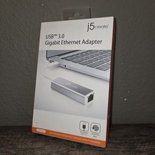 j5create USB 3.0 Gigabit Ethernet Adapter NiC Window & Mac New Sealed picture
