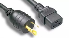 SF Cable 8ft NEMA L6-20P USA 3-pin Plug to C19 SJT Power Cord 12 AWG 20A 250V picture