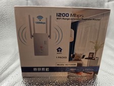 AC1200M Dual-Band WiFi Router/Range Extender 1200Mbps 1x RJ-45 White picture