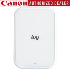 Canon IVY 2 Mini Compact Pure White Photo Sticker Printer with LED Light Bar picture