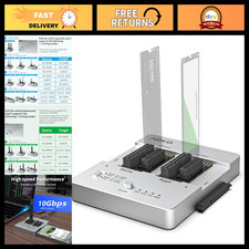 M.2 SSD Cloner Docking Station for NVMe, mSATA & SATA Hard Drives - Fast Data Tr picture