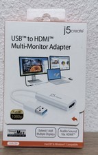j5 Create JUA254 USB A to HDMI Multi Monitor Adapter 1080p Open Box picture