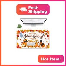 Britimes Large Mouse Pad, Pumpkin Cat Lantern picture